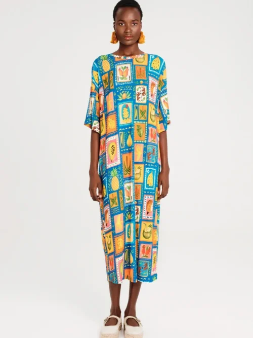 Peace & Chaos Papaya Long Dress - Image 3
