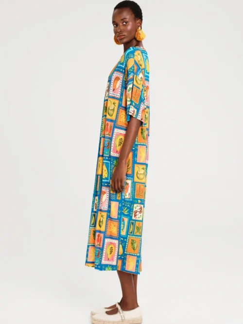 Peace & Chaos Papaya Long Dress - Image 4