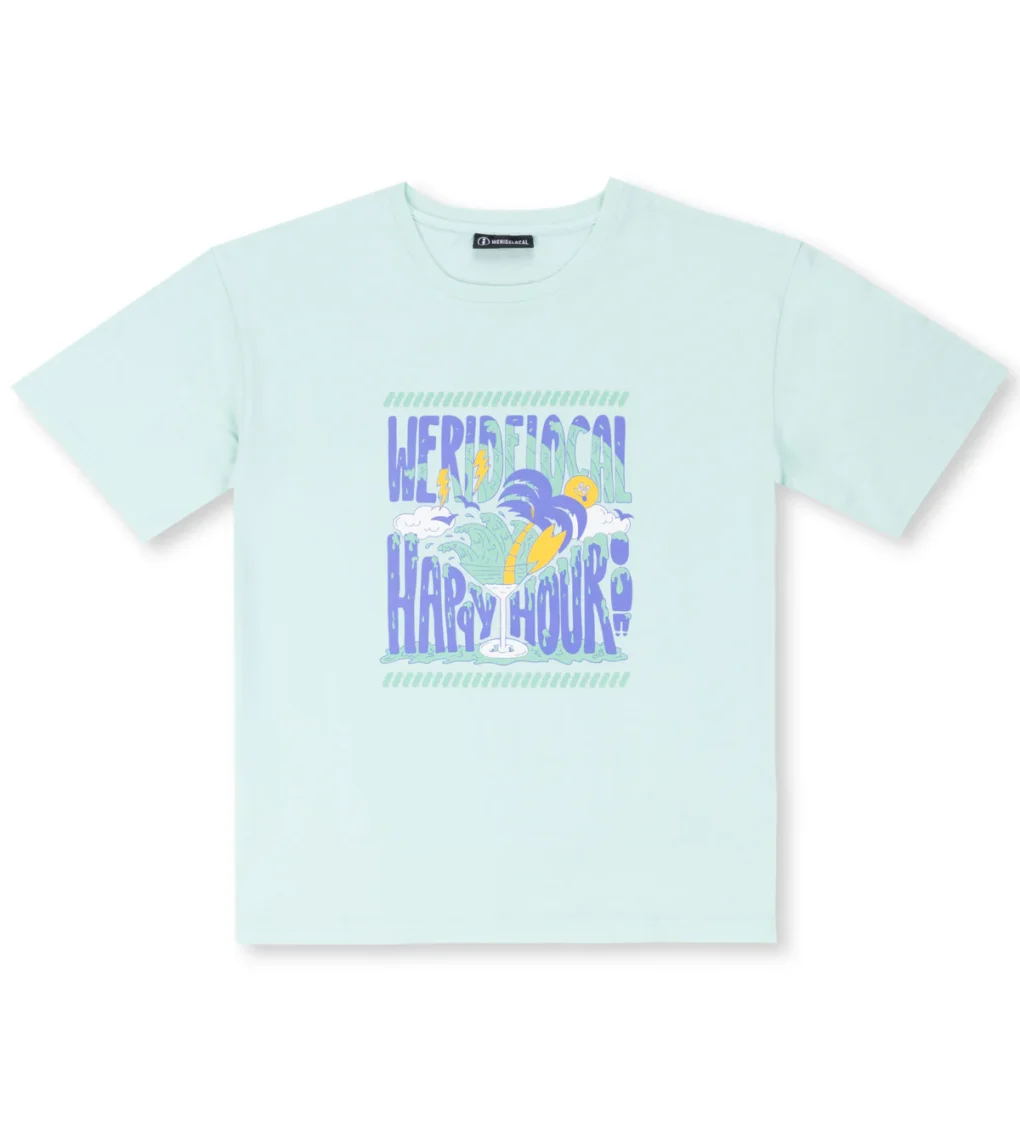 WeRideLocal_Happy_Hour_Mint_Women_Tee