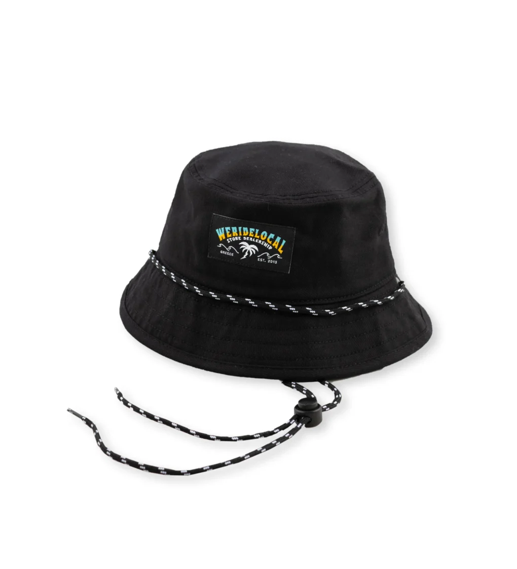 We_Ride_Local_Black_Kids_Bucket_1fe18d07-3053-48c1-92fc-0153ee61baf9 Παιδικό καπέλο θαλάσσης από την εταιρεία We Ride Local.