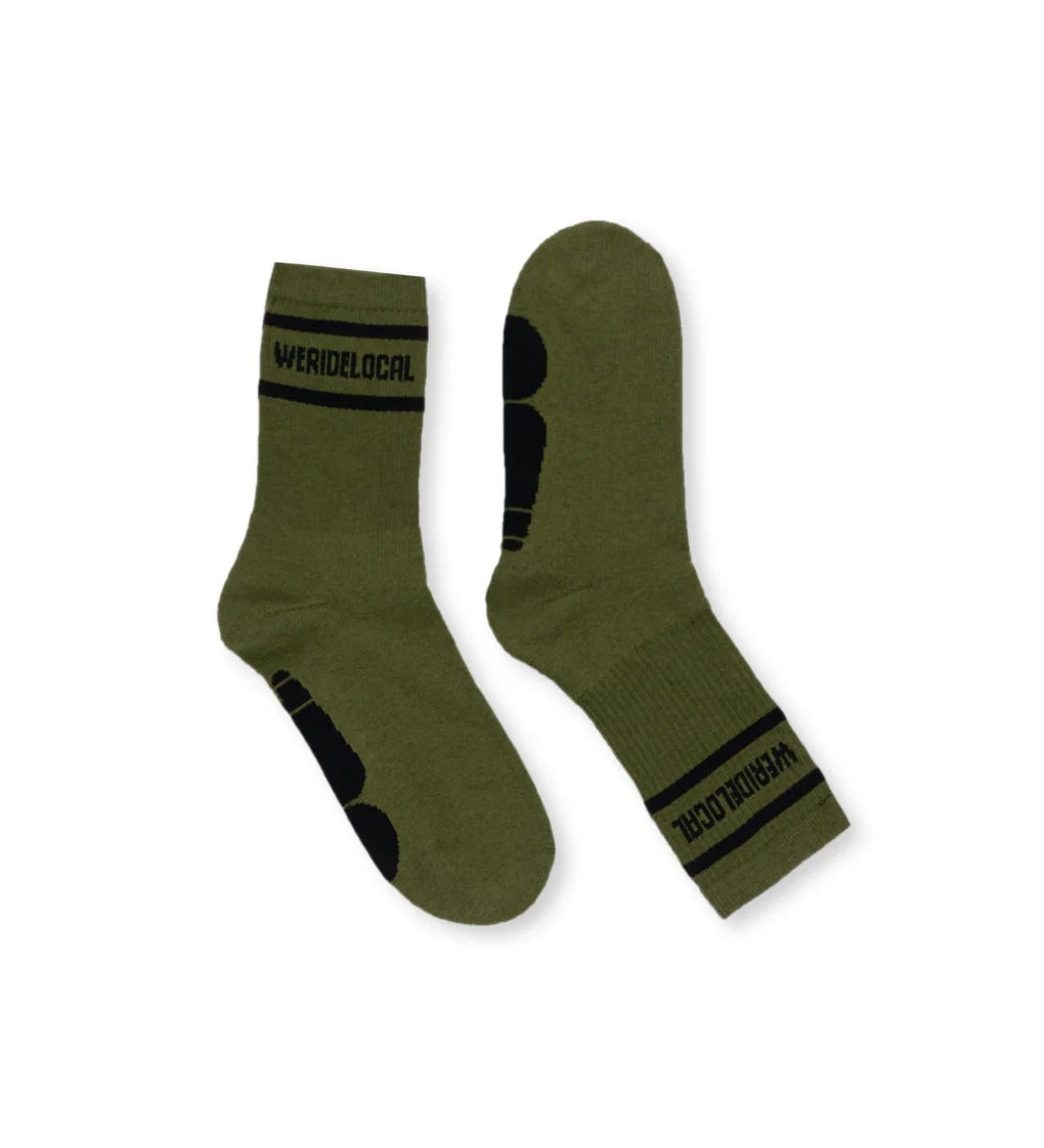 We_Ride_Local_Division_Army_Socks1_3710d7ae-916c-4cb4-83fa-66c93296b76b Κάλτσες σε χακί χρώμα από την εταιρεία We Ride Local.