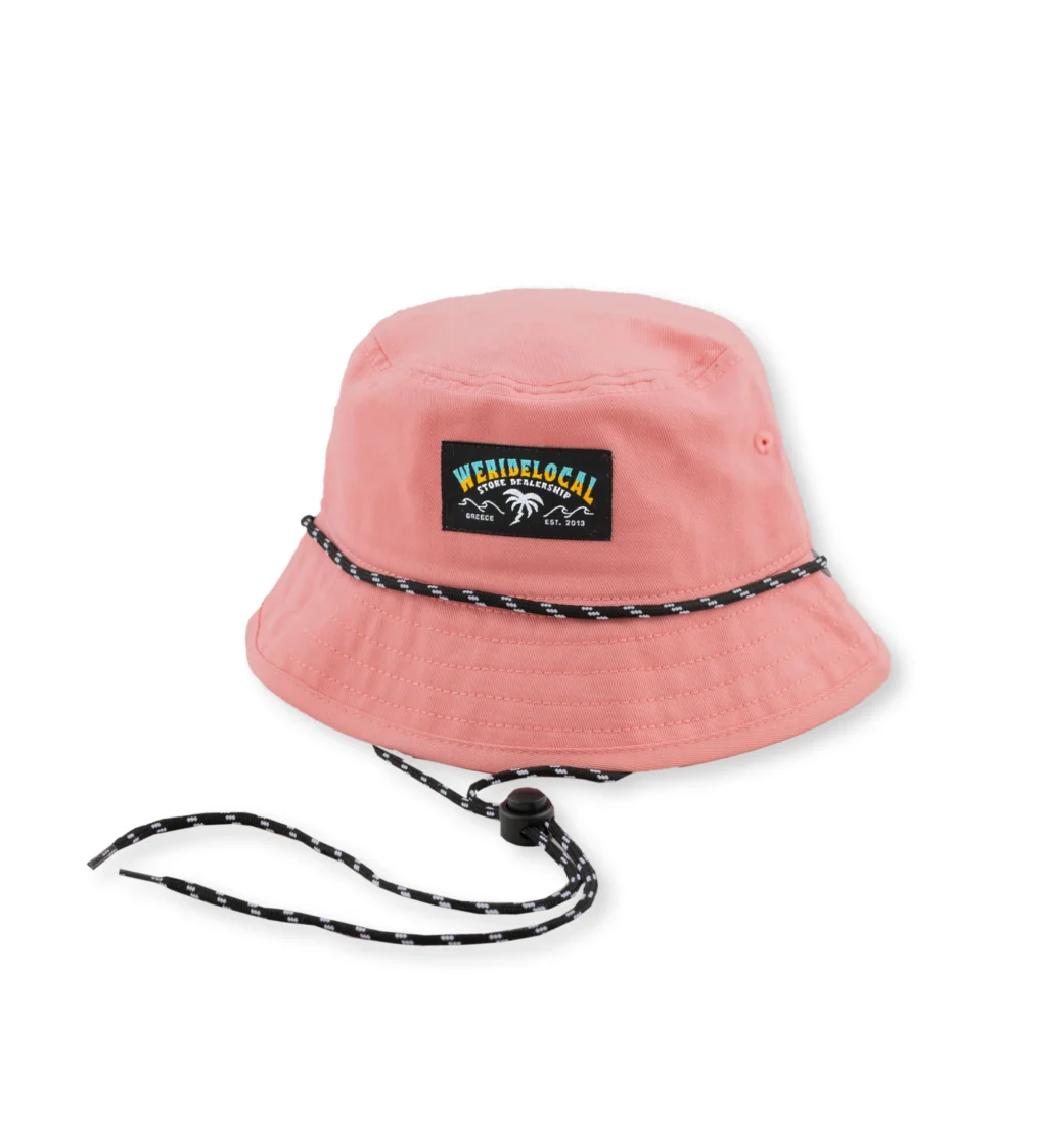 We_Ride_Local_Peach_Kids_Bucket_18e022e2-9607-4130-9994-fdad9dc17551 Παιδικό καπέλο θαλάσσης από την εταιρεία We Ride Local.