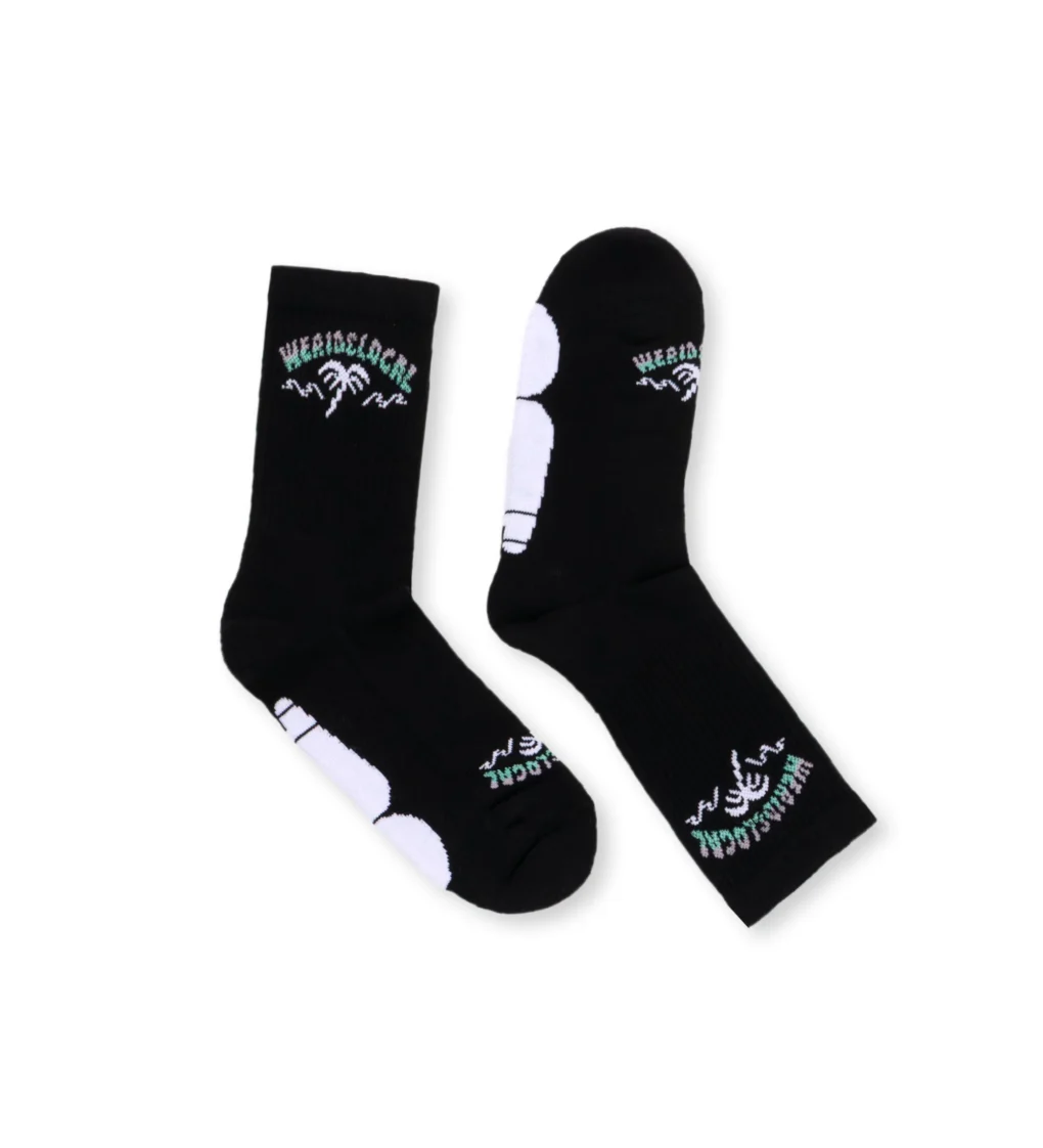 We_Ride_Local_Swell_Black_Socks1 Κάλτσες σε μαύρο χρώμα από την εταιρεία We Ride Local.