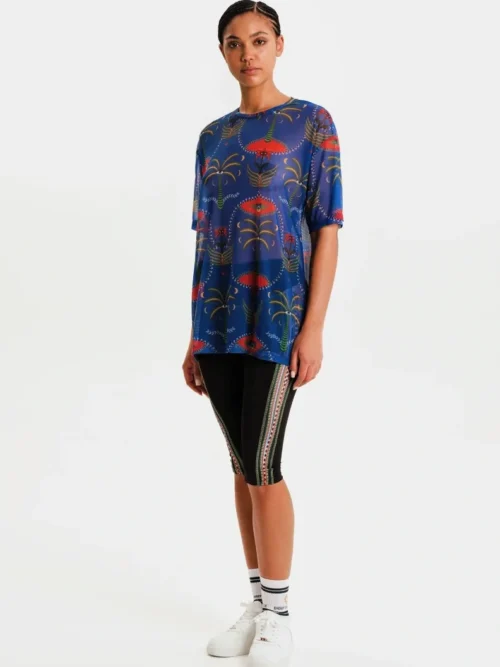 Peace & Chaos Alignment Loose-Fit Mesh T-Shirt - Image 3