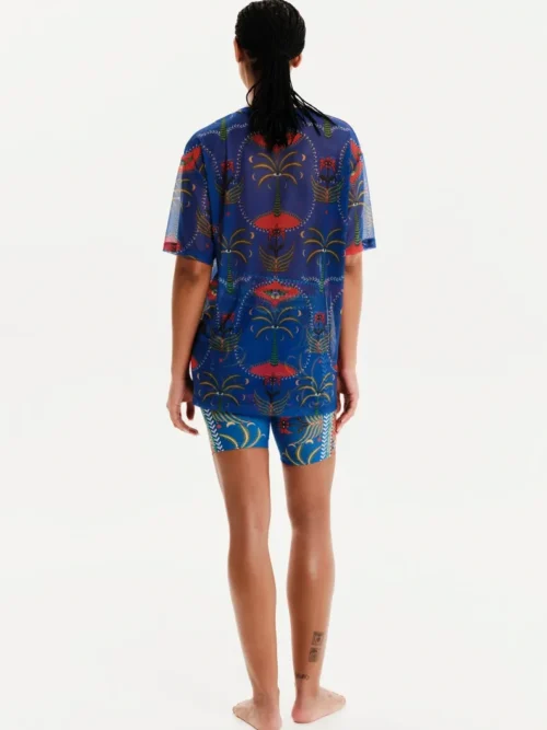 Peace & Chaos Alignment Loose-Fit Mesh T-Shirt - Image 4