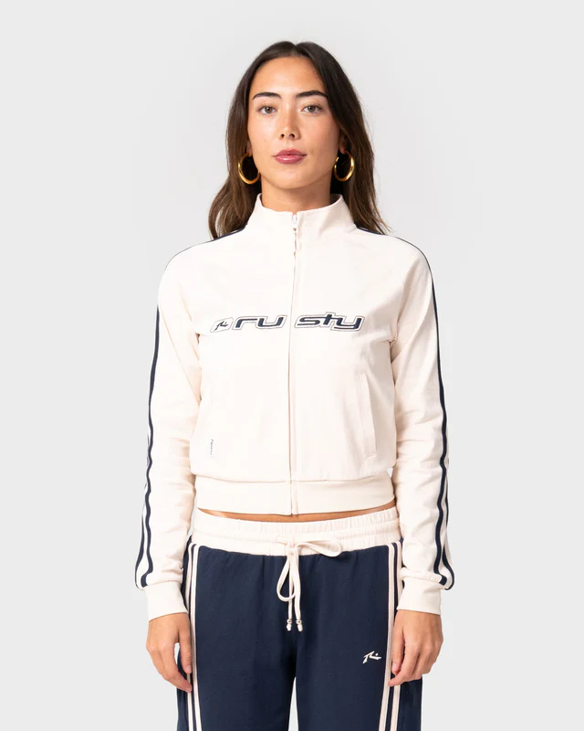 262-JKL0516-EGT-1 Το Maneater Fitted Zip Through Track Jacket είναι μια εφαρμοστή ζακέτα φόρμας που συνδυάζει αθλητικό χαρακτήρα με μοντέρνο στυλ.