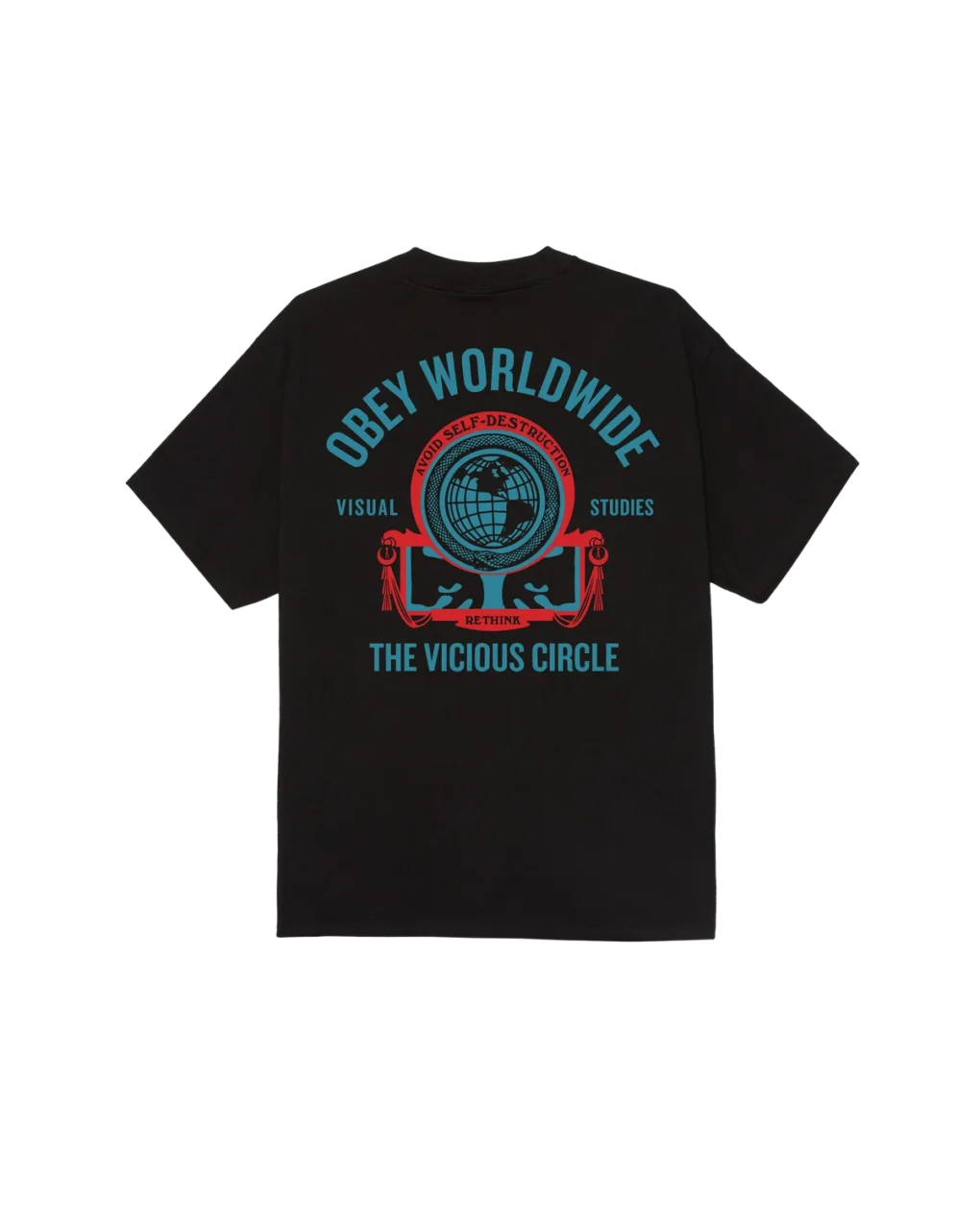 165264428_BLK_1 Το Vicious Circle Classic T-Shirt είναι ένα κλασικό T-shirt με Regular Fit και χαρακτηριστικό graphic print στο στήθος και την πλάτη.