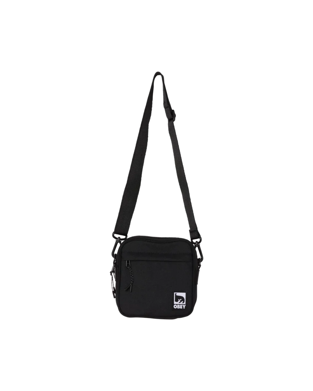 100010168_BLK_1 Η OBEY Half Eye Crossbody Bag συνδυάζει λειτουργικότητα και χαρακτηριστικό streetwear design.