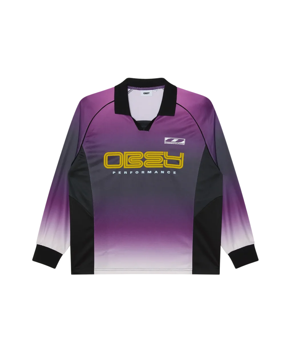 131040061_PUR_1 Το OBEY Spectrum ’89 L/S Jersey συνδυάζει το χαρακτηριστικό streetwear αισθητικό ύφος της OBEY με ένα έντονο, retro-inspired design