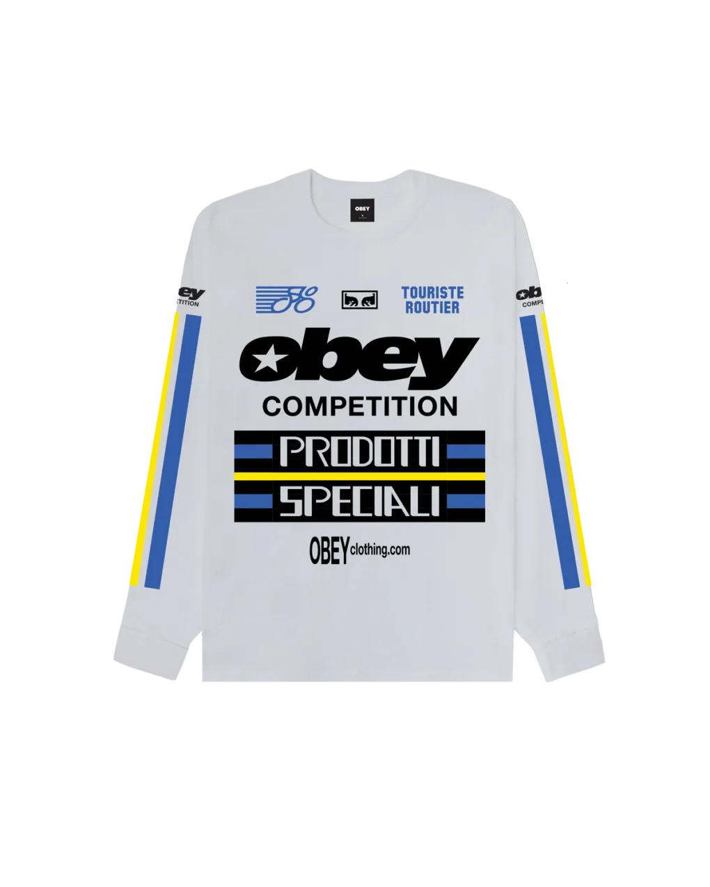 163554505_WHT_1_54cddf94-1430-4146-992d-1a856e96c281 Το OBEY Competition Classic LS T-Shirt είναι ένα διαχρονικό μακρυμάνικο T-shirt με κλασική γραμμή και χαρακτηριστικά γραφικά της OBEY στο μπροστινό και πίσω μέρος.