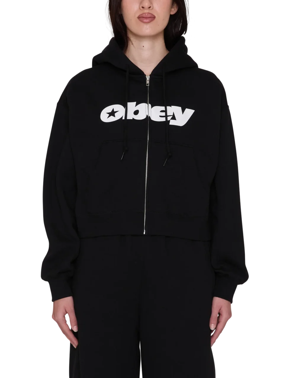 211640038_BLK_1_5e33cf02-f005-42fd-823b-9f0b77747919 Το OBEY Speed Star Zip Up είναι ένα μοντέρνο φούτερ με κουκούλα και relaxed cropped fit, σχεδιασμένο για άνετες καθημερινές και streetwear εμφανίσεις.