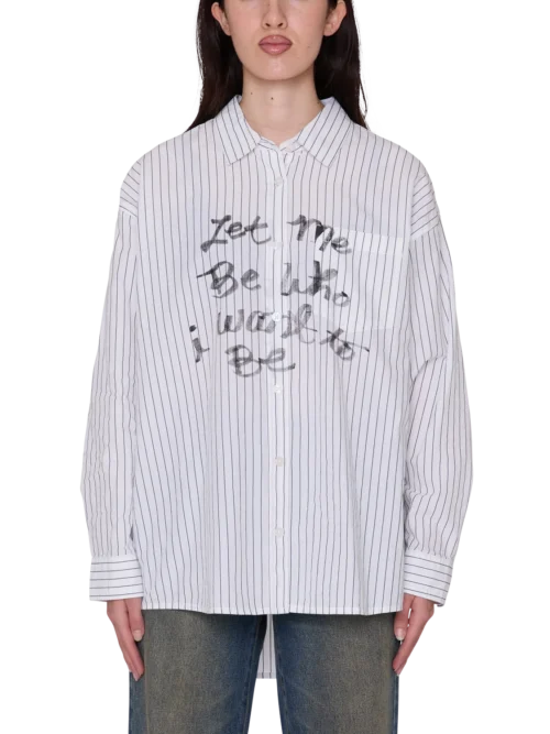 Το OBEY Carlotta Stripe Shirt συνδυάζει relaxed streetwear αισθητική με άνετη, oversized εφαρμογή.