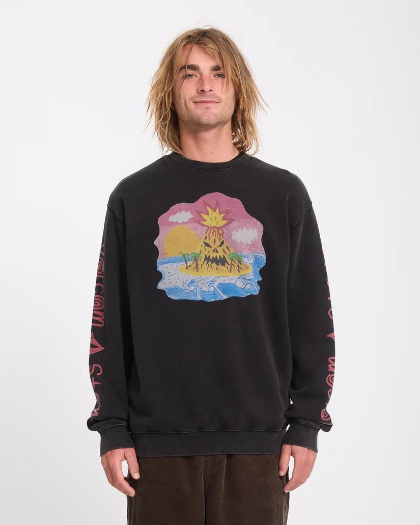 A4632602_LAB_3 Το Volcom FA Ozzy Crew είναι ένα ανδρικό fleece sweatshirt με classic fit εφαρμογή, σχεδιασμένο για άνεση και ξεχωριστό streetwear χαρακτήρα.