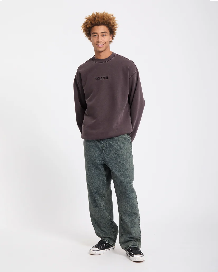 Το Volcom Big Stone Crew είναι ένα ανδρικό fleece sweatshirt με loose fit εφαρμογή, ιδανικό για άνετες καθημερινές και streetwear εμφανίσεις.
