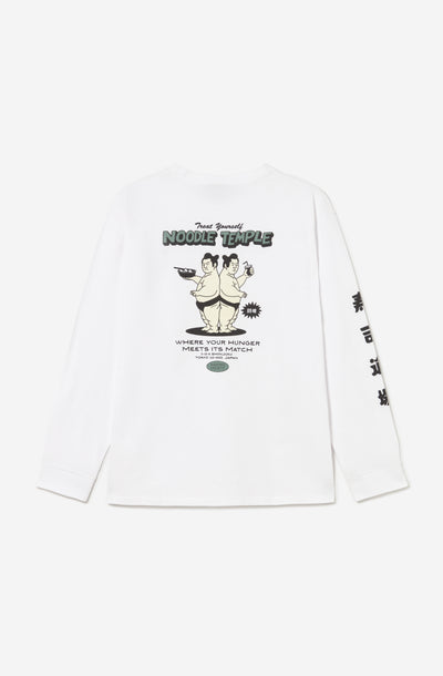 Το Noodle Temple White T-Shirt της Kaotiko είναι ένα άνετο και ευέλικτο T-shirt με casual και streetwear αισθητική. Κατασκευασμένο από 100% βαμβάκι, προσφέρει απαλή και ευχάριστη αίσθηση, ιδανική για καθημερινή χρήση.