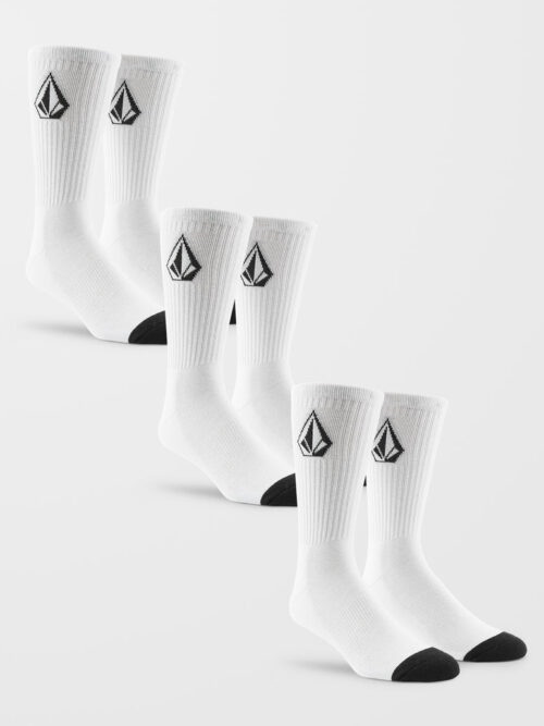 Οι Volcom Full Stone Socks 3PK είναι ένα πρακτικό σετ από 3 ζευγάρια ανδρικές κάλτσες crew, σχεδιασμένες για άνεση και σταθερή εφαρμογή στην καθημερινότητα.