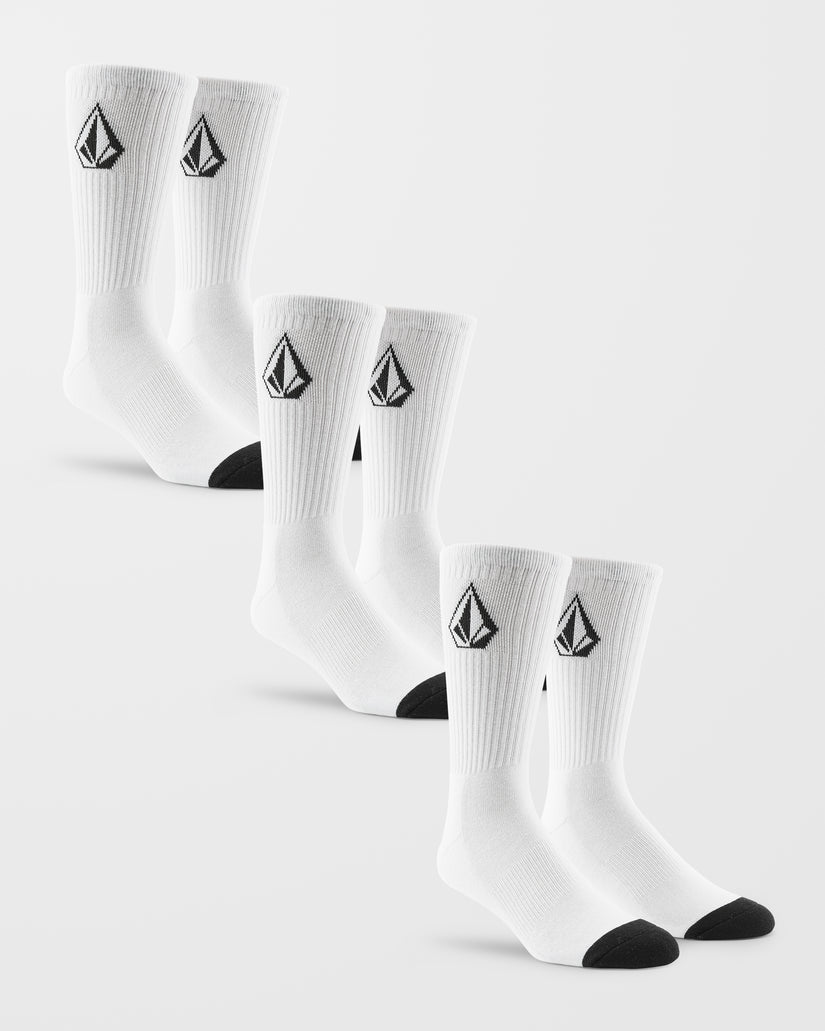 Οι Volcom Full Stone Socks 3PK είναι ένα πρακτικό σετ από 3 ζευγάρια ανδρικές κάλτσες crew, σχεδιασμένες για άνεση και σταθερή εφαρμογή στην καθημερινότητα.