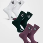 Οι Volcom Full Stone Mix Socks 3PK είναι ένα πρακτικό σετ από 3 ζευγάρια ανδρικές ψηλές crew κάλτσες, ιδανικές για καθημερινή χρήση.