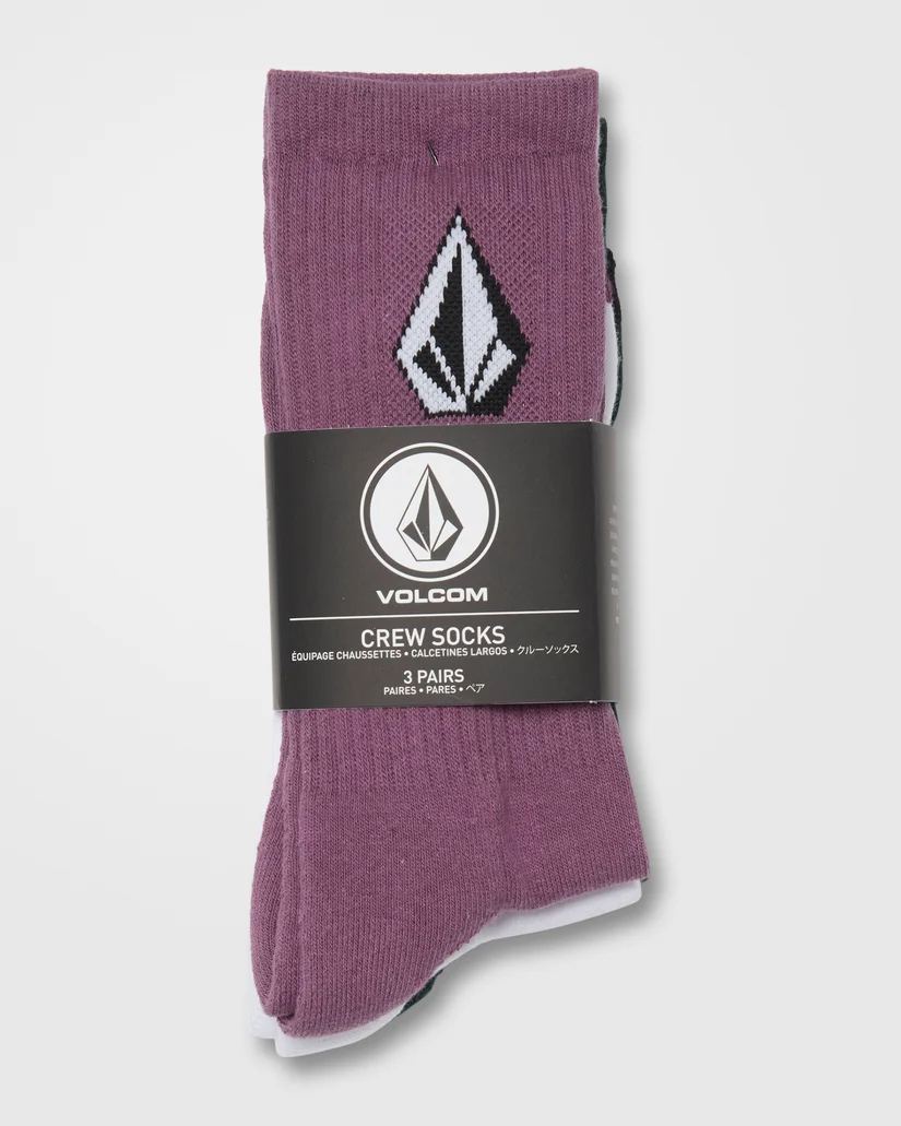 Οι Volcom Full Stone Mix Socks 3PK είναι ένα πρακτικό σετ από 3 ζευγάρια ανδρικές ψηλές crew κάλτσες, ιδανικές για καθημερινή χρήση.