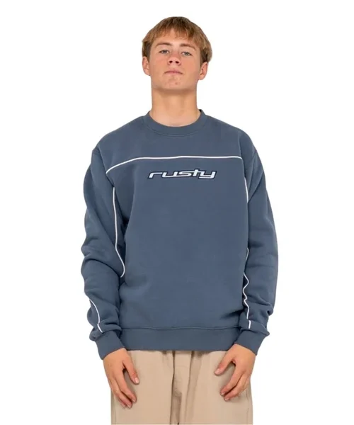 Το Rusty Trigger Crew Fleece είναι ένα ζεστό και άνετο φούτερ που ταιριάζει ιδανικά στις πιο δροσερές ημέρες. Η βαριά σύνθεση από βαμβάκι και polyester προσφέρει ζεστασιά και άνεση, χωρίς να προσθέτει περιττό όγκο. Παράλληλα, η oversized relaxed εφαρμογή αφήνει αρκετό χώρο για ελευθερία κινήσεων και δημιουργεί ένα σύγχρονο casual look.