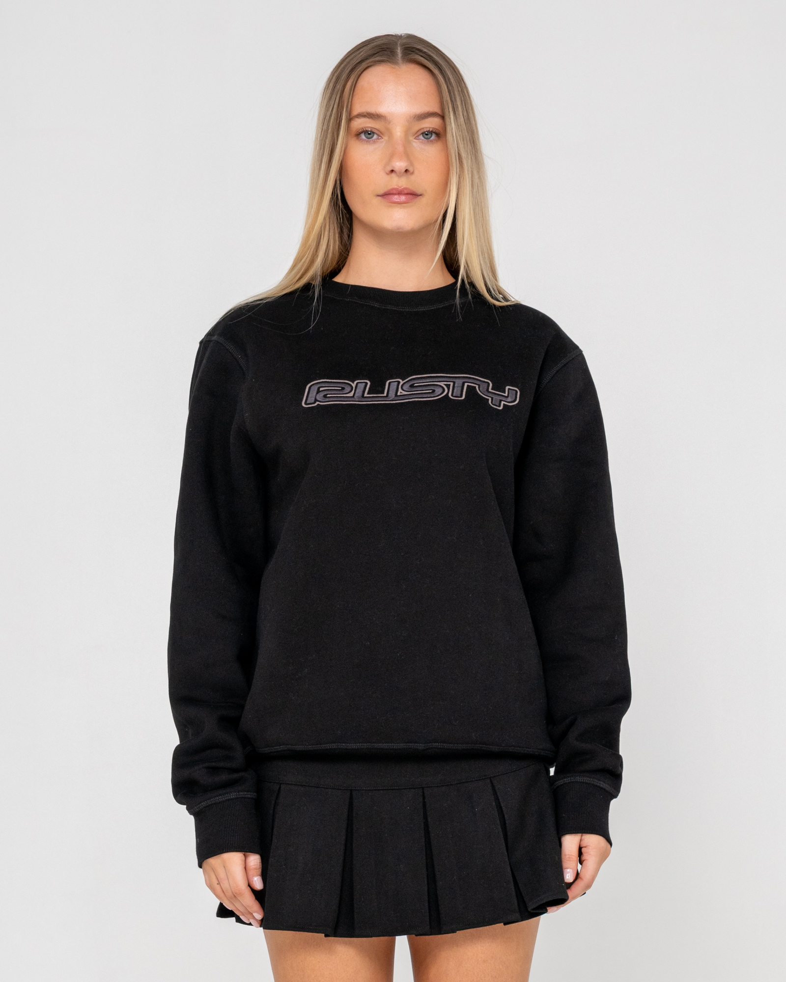 R Essential Oversized Crew Fleece