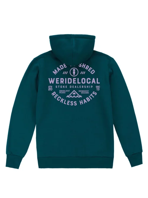 We Ride Local Shredders Zip Hoodie - Image 2