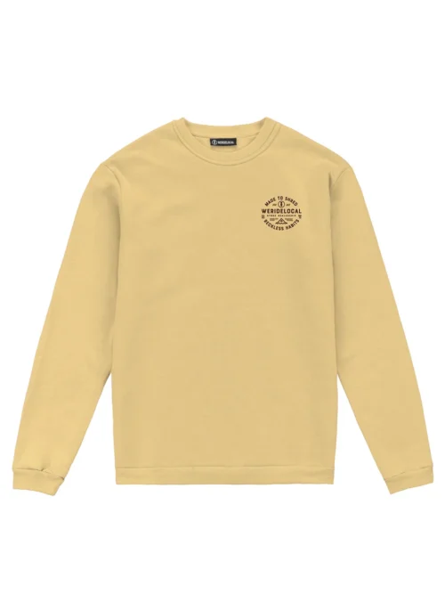 Το SHREDDERS YELLOW CREWNECK συνδυάζει άνεση και minimal streetwear αισθητική για κάθε στιγμή της ημέρας.