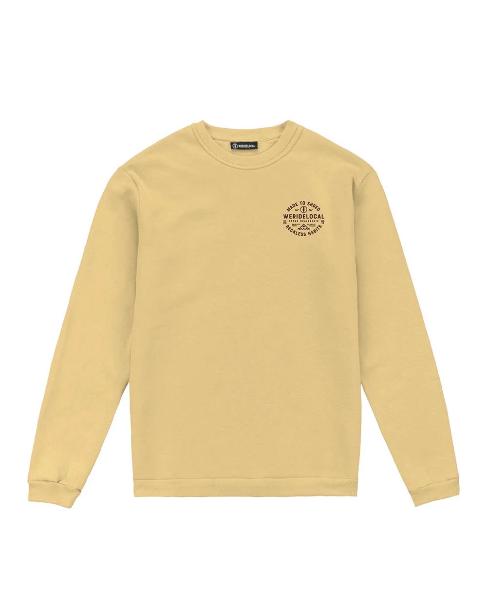 Το SHREDDERS YELLOW CREWNECK συνδυάζει άνεση και minimal streetwear αισθητική για κάθε στιγμή της ημέρας.