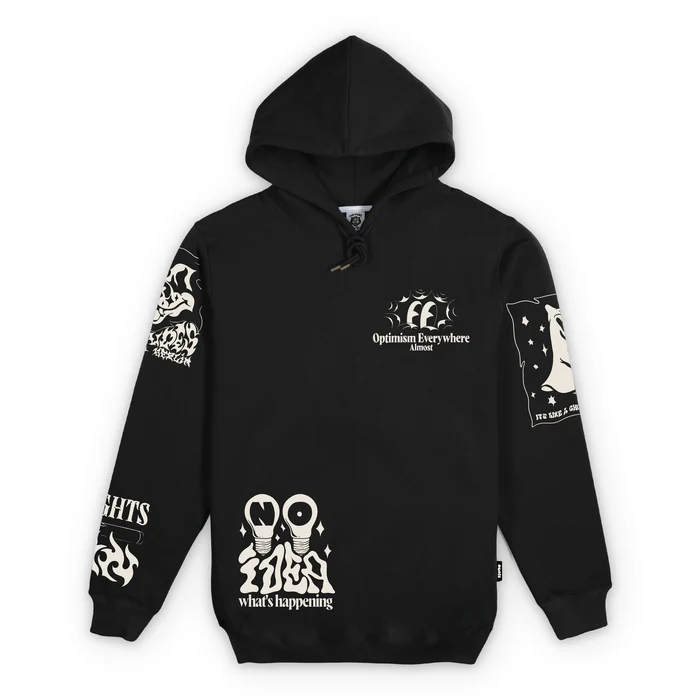 10100302dark-sideclassic-hoody-premiumblackfrontjpg-24394 Premium μαύρο hoodie της The Dudes με το χαρακτηριστικό Dark Side artwork του καλλιτέχνη McBess.