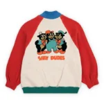 Πολύχρωμο raglan sweatshirt της The Dudes με το χαρακτηριστικό Silly Dudes artwork του καλλιτέχνη McBess.