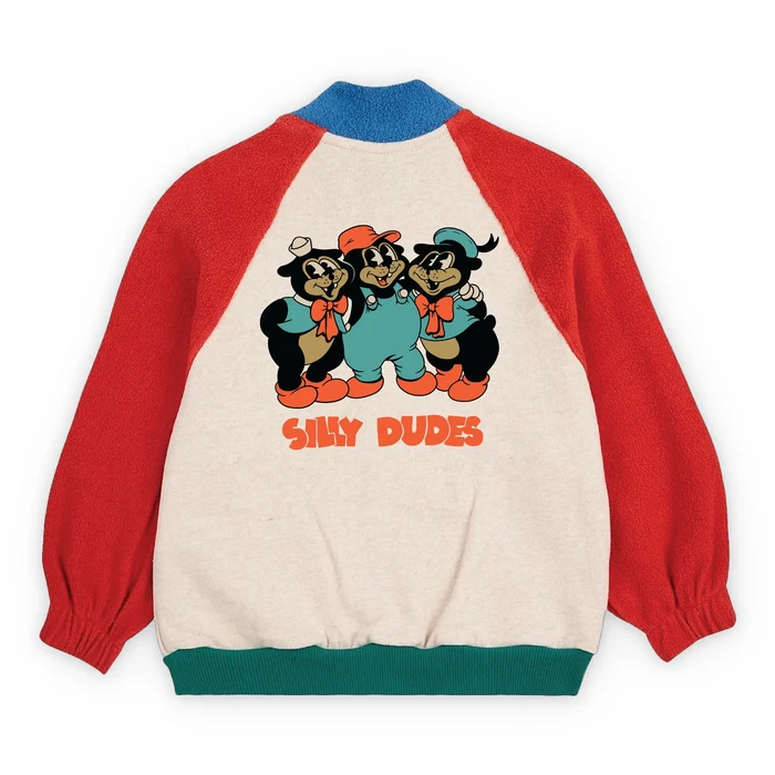 10101262silly-dudesraglan-sweatshirtmulticolorfrontjpg-24727 Πολύχρωμο raglan sweatshirt της The Dudes με το χαρακτηριστικό Silly Dudes artwork του καλλιτέχνη McBess.