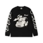 Premium ανδρικό μακρυμάνικο T-shirt της The Dudes σε μαύρο χρώμα, με το χαρακτηριστικό OHNO artwork του καλλιτέχνη McBess.