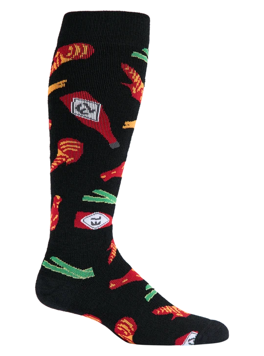 3115510Q85_1 Οι Burton Partylap Socks είναι ανδρικές κάλτσες μέχρι το γόνατο, σχεδιασμένες για snowboard και χειμερινές δραστηριότητες.
