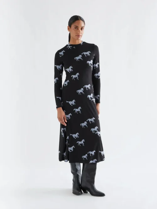 Compania Fantastica Horse Midi Dress - Image 2