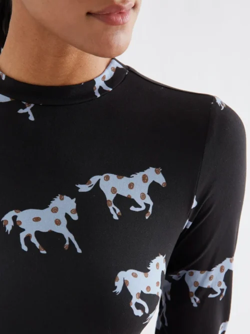 Compania Fantastica Horse Midi Dress - Image 5