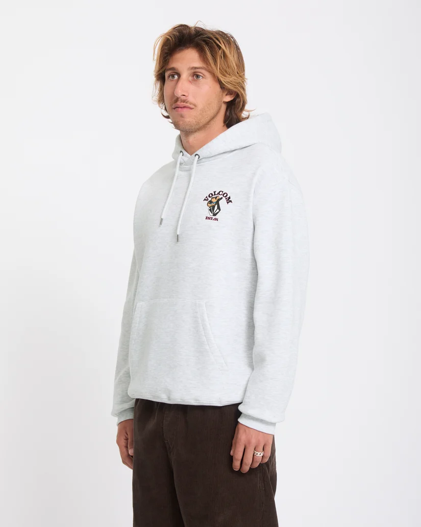 Το Volcom Noder Hoodie είναι ένα ανδρικό fleece φούτερ με κουκούλα, σχεδιασμένο για άνεση και καθημερινό streetwear στυλ.