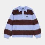 Το Groovy Stack Knit Polo της Santa Cruz είναι πλεκτή μπλούζα polo με μακριά μανίκια και άνετη, χαλαρή γραμμή (loose fit).