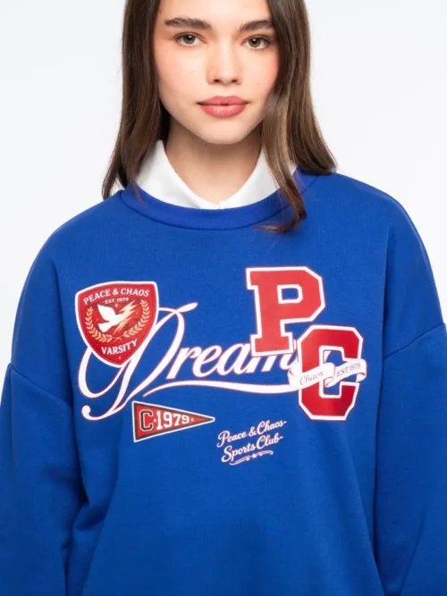 Peace & Chaos Varsity Sweater - Image 4