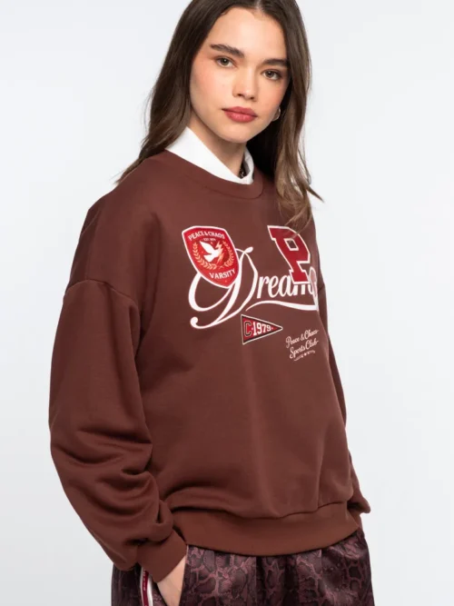 Peace & Chaos Varsity Sweater - Image 3