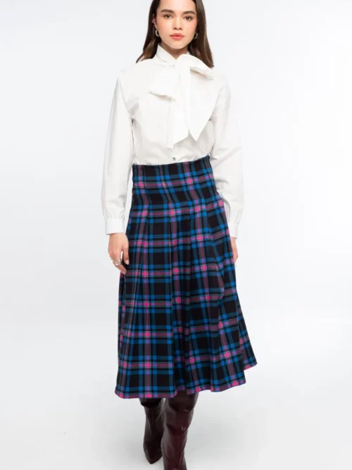 Peace & Chaos Preppy Midi Skirt - Image 4
