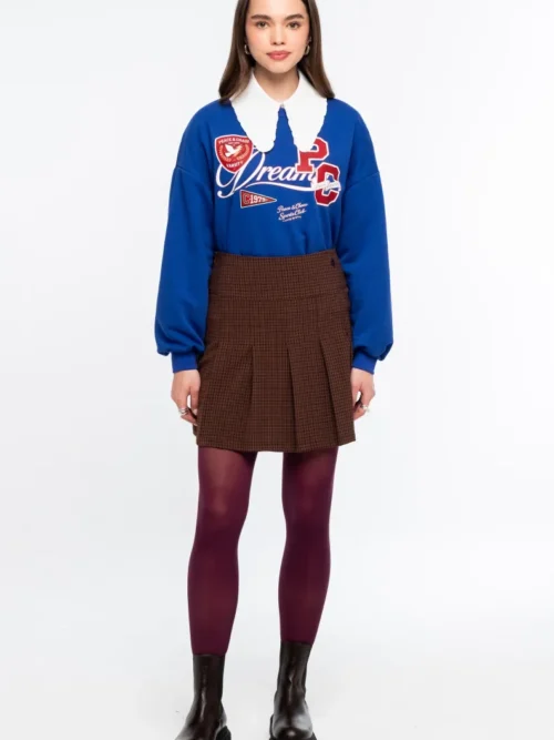 Peace & Chaos Academic Pleated Mini Skirt - Image 3