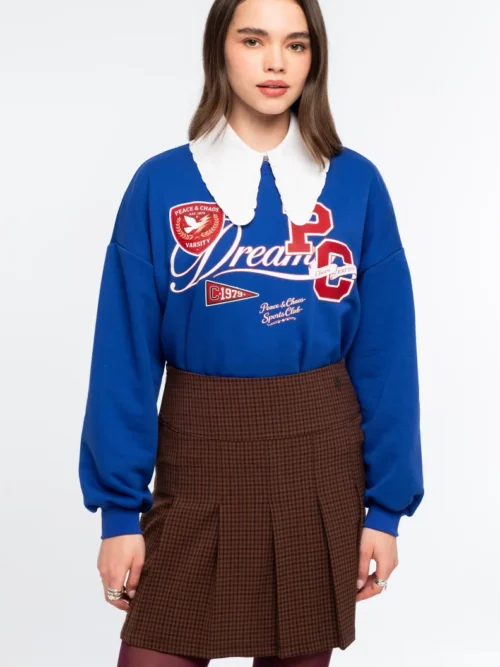 Peace & Chaos Academic Pleated Mini Skirt - Image 4