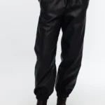 Αναβαθμίστε το καθημερινό σας στυλ με το Sleek Pants της Peace + Chaos, ένα μοντέρνο παντελόνι που συνδυάζει τη δυναμική αισθητική του eco-leather με τη sporty διάθεση των athletic wear.
