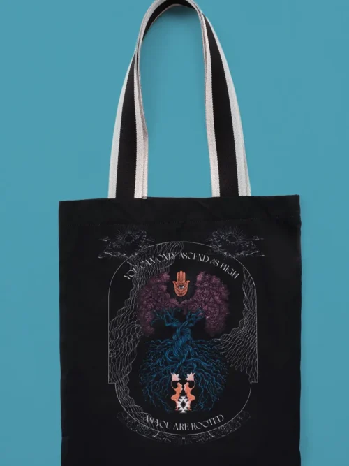 Αναβάθμισε τα καθημερινά σου looks με την Anavasis Tote Bag, μια πρακτική και ξεχωριστή tote bag σε μαύρο χρώμα, που συνδυάζει λειτουργικότητα και ιδιαίτερο design.